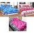 Pack of 3 Urban Home Multicolor Cotton Double Bedsheet With Pillow Covers