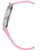 LEBENZEIT  Pink Dial With Diamond Silver Case Pink Belt Designer Girls Wrist watch For Women