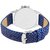 Amino Blue And Silver And White Quartz Couple Watch