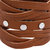 Leatherite Tan Color Wide Metal And Leather Looking Solid Gym Style Bracelet Wrist Band Cuff For Men/Buys