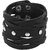 Criss Corss Wide Leaterite Black Color Bracelet For Men With Black And White Ball Chain For Funky Men in You Combo