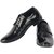 Port Men's Black Synthetic Derby Formal Shoes