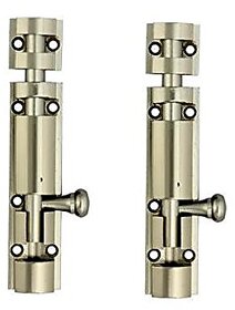 MH 8 Inches Stainless Steel Half Round Tower Bolt--Pack of 2