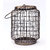 H  W Brown Metal Candle Holder for Diwali- Set of 1 (17 x 17 x 20 cm)