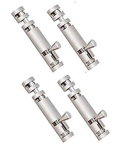 MH 4 Inches Stainless Steel Full Round Tower Bolt--Pack of 10