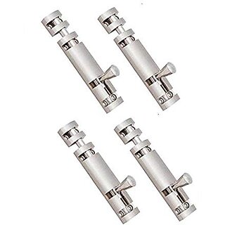 MH 4 Inches Stainless Steel Full Round Tower Bolt--Pack of 10