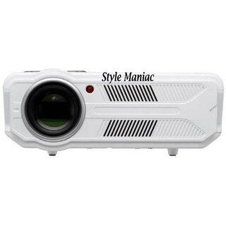 Style Maniac Led With Hdmi,vga,av, Usb,3.5mm Audio Portable Projector (White)
