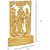 Gifts  Decor Metal Gold Plated Decorative Shri Ram Darbar Idol for Mandir or Temple, Office Temple, Car Dashboard