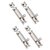 MH 6 Inches Stainless Steel Full Round Tower Bolt--Pack of 4