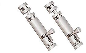 MH 8 Inches Stainless Steel Full Round Tower Bolt--Pack of 2
