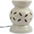 Skycandle Electric Ceramic Candle Holder White Color Leaf Cutwork DesignPot ShapedUniquely SimpleFlowery Shadow Imp