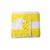 Bathe  Soak Pack of 2 Microfiber Bath Towel Cabana, 70x140 cms, Large, 250 GSM (White  Yellow)