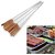 K Kudos 10 Pcs Stainless Steel Barbecue Skewers with Wood Handle Marshmallow Roasting Sticks