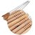 K Kudos 20 Pcs Stainless Steel Barbecue Skewers with Wood Handle Marshmallow Roasting Sticks