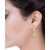 Voylla Gold Toned Glossy Danglers For Women