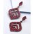 Voylla Pink CZ Studded Designer Dangler Earrings For Women