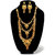 JewelMaze Bronze Gold Plated Austrian Diamond Wedding Designer Gold 20 Size Necklace Set for Women -1108120