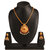 Kord Store Party Wear Gold & Multicolor Stone Traditional Jewellery Necklace Set with Earrings for Women Girls.