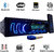 Dulcet DC-1188D Detachable Panel Single Din MP3 Car Stereo with USB Bluetooth Dongle for Wireless Music  Premium 3.5mm