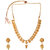 Kord Store Party Wear Golden Traditional Jewellery Necklace Set with Earrings for Women Girls.