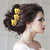 JewelMaze Yellow Floral Hair Brooch-1502286