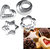 gayatri 12pcs Metal Star Heart Shape Cookie Cutters Tool Kitchen Cake Decorating Molds Baking Cookie Stamp moldes