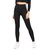 Code Yellow Women's Double Side Stripes Stretchable Black Casual Jeggings Gym Yoga Wear
