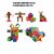 Zyka Online Services Colourful Motorized Interlocking Funny Gear Building Blocks Set - 81 Pieces