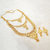 JewelMaze Bronze Gold Plated Austrian Diamond Wedding Designer Gold 20 Size Necklace Set for Women -1108120