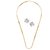 GoldNera GoldPlated Chain With Solitaire stud Earring