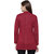 Matelco red buttoned  regular fit women cardigan For Women M