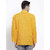 RG Designers Printed Yellow Full Sleeves Cotton Short Kurta for Men