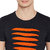 PANCHKOTI Men's Black-Orange Round Neck Short Sleeve PC Cotton Plainl Tshirt