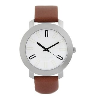New Stylist White Dile Analog Watch For Men,Boys