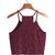 The Blazze Women's Summer Basic Sexy Strappy Sleeveless Racerback Camisole Crop Top