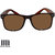 David Martin Unisex Black And Brown UV Protected Wayfarer Sunglasses (Pack of 2)