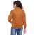 Texco Woman Rust Emboss Puffer Suede Bomber Jacket