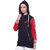 Texco Navy and Red Embroidered Detachable Hooded Women Sweatshirt