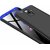 MOBIMON POCO F1 Front Back Case Cover Original Full Body 3-In-1 Slim Fit Complete 3D 360 Degree Protection - Black Blue