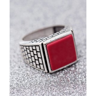 Buy Dare by Voylla Coral Stone Milestone Ring For Men Online @ ₹428 ...