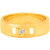 Dare by Voylla Classic Solitaire Gold Plated Ring from Decent Collection For Men
