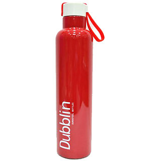 Dubblin Boom HOT  Cold Duro Steel Vaccum Insulated Water Bottle (Red, 700)