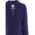 Monarc Women's navy Rayon Floral Embroidered Tunic