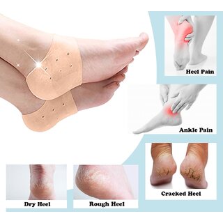 Silicone Gel Pad For Heel Swelling ,Dry Hard Cracked Heel Free Size Set of 1