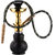 Metier Presents Mya 13 Inch Tall Glass Smoking Hookah With Metal Plate/ AshCatcher And Ceramic Chillum/ Bowl.