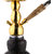 Metier Presents Mya 13 Inch Tall Glass Smoking Hookah With Metal Plate/ AshCatcher And Ceramic Chillum/ Bowl.
