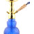 Metier Presents MYA 13 Inch Tall Glass Smoking Hookah with Metal Plate/AshCatcher and Ceramic Chillum/Bowl.