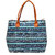 Kielz-Blue-Floral-Print-Zipper-Women-Handbags