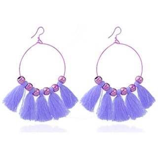 Fancy silk sales thread earrings