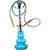 Metier Presents MYA 21 Inch Tall Glass Smoking Hookah with Metal Plate/AshCatcher and Ceramic Chillum/Bowl.